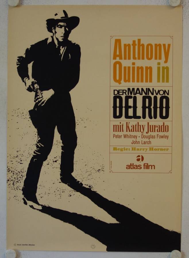 The Man from Del Rio re-release german movie poster